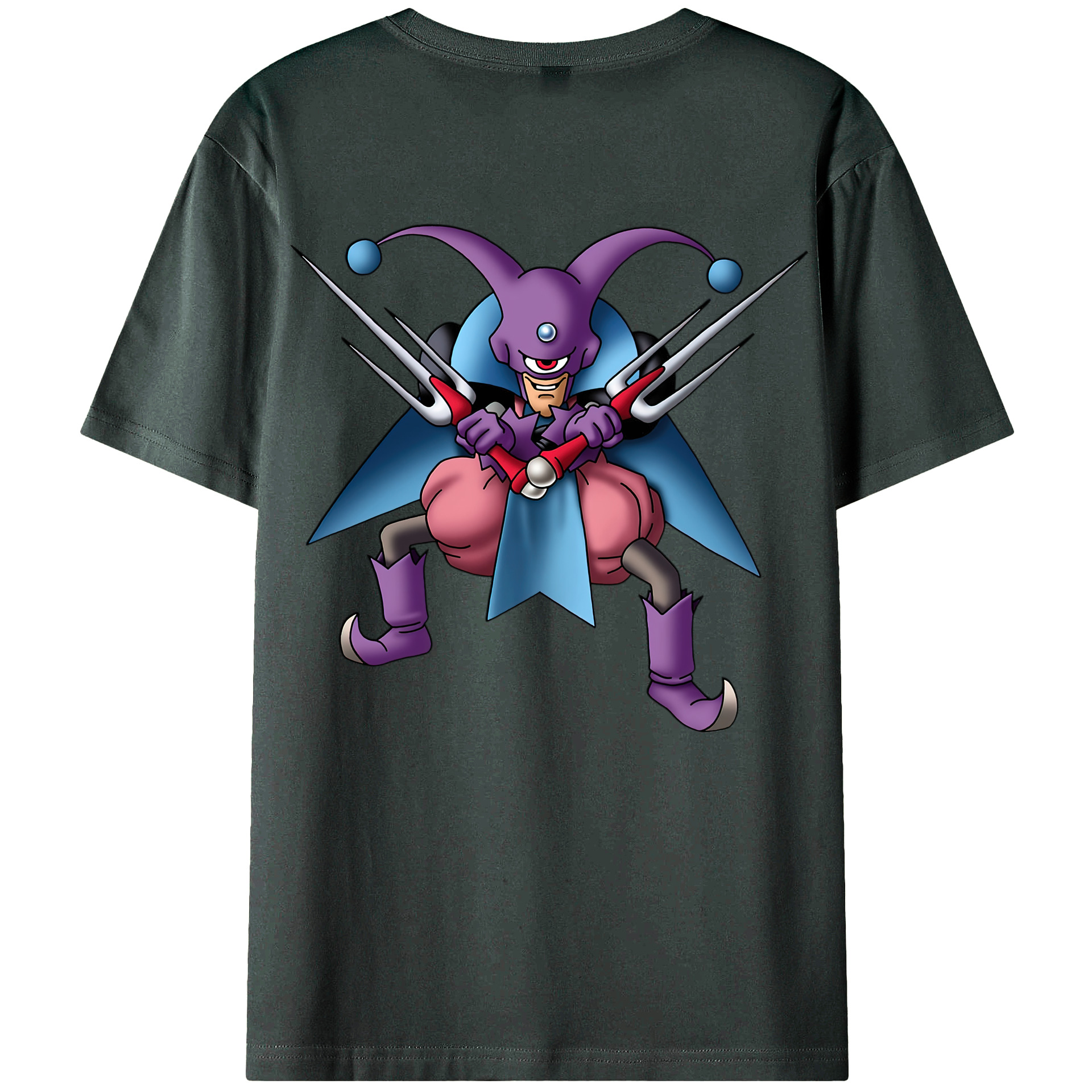 （画像用） ドラゴンクエスト Doragon Kuesuto Dragon Quest 綿100％ メンズ半袖Tシャツ（バックプリント） 通気性